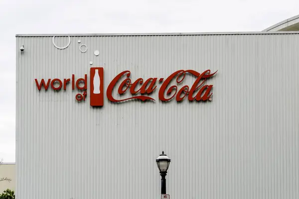Atlanta Georgia Usa Ledna 2020 Exteriér Světa Coca Coly Atlantě — Stock fotografie