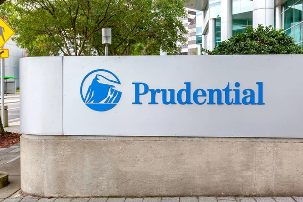 Jacksonville Florida Usa January 2020 Sign Prudential Financial Office Building — Stock Photo, Image