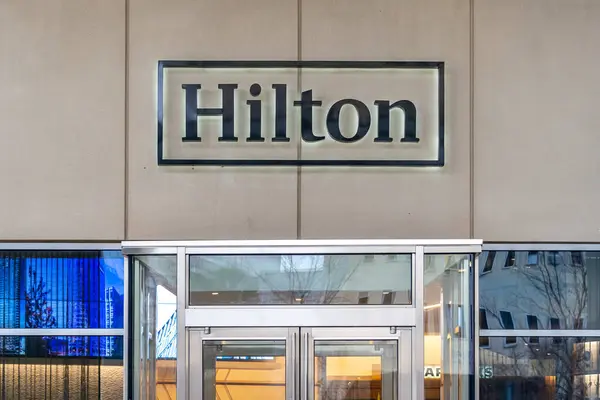 Tysons Corner Virginia Usa Januari 2020 Ingang Van Hilton Worldwide — Stockfoto