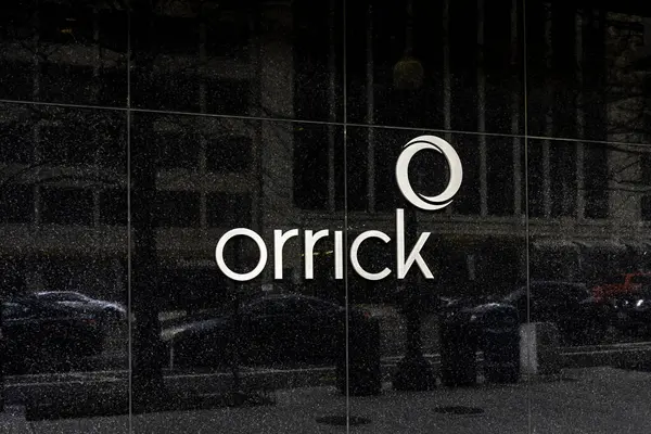 Washington Usa Januari 2020 Orrick Tekent Muur Washington Usa Orrick — Stockfoto
