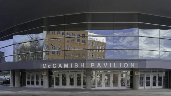 美国佐治亚州亚特兰大 2020年1月16日 美国佐治亚州亚特兰大Hank Mccamish Pavilion的入口 Mccamish Pavilion Mccamish Pavilion 是一座位于乔治亚州理工学院校园的室内场馆 — 图库照片