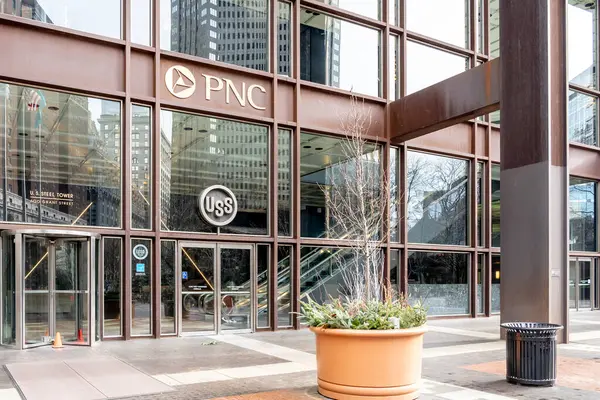 Pittsburgh Pennsylvania Usa Januari 2020 Pnc Banktecken Pittsburgh Usa Pnc — Stockfoto