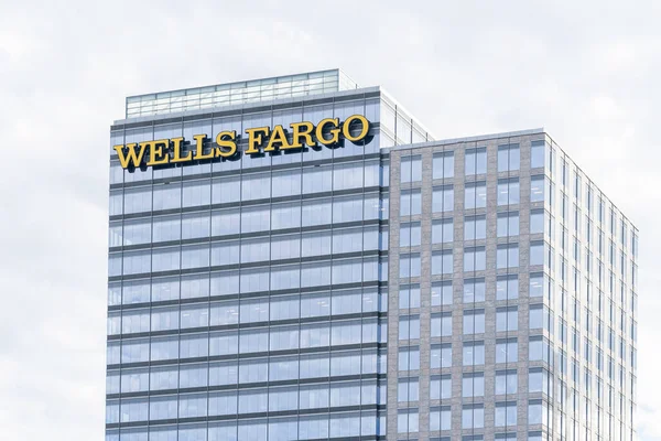 Атланта Джорджия Сша Января 2020 Года Офисное Здание Wells Fargo — стоковое фото