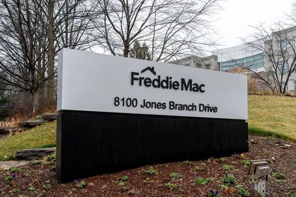 Tysons Corner Virginia Usa January 2020 Freddie Mac Sign Headquarters — Stock Photo, Image