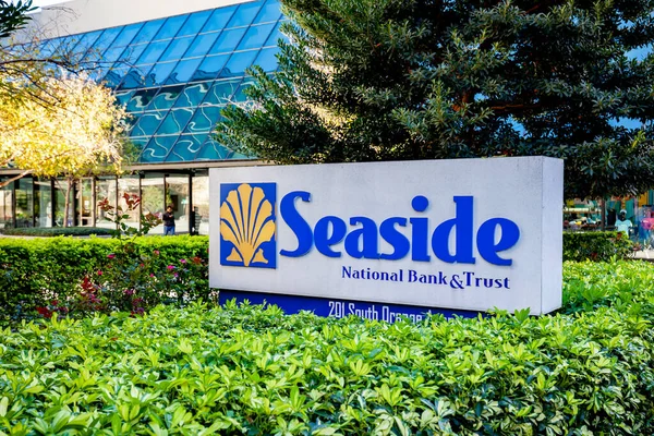 Orlando Florida Usa Ledna 2020 Seaside National Bank Trust Sign — Stock fotografie