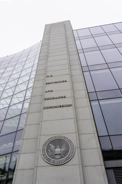 Washington Usa January 2020 Sec Sign Logo Building Washington Securities — Stock Photo, Image