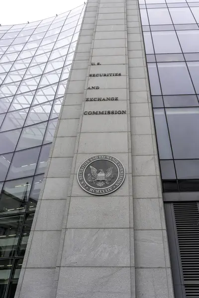 Washington Usa January 2020 Sec Sign Logo Building Washington Securities — Stock Photo, Image