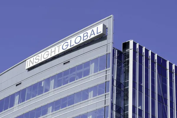 Atlanta Georgia Usa Januari 2020 Insight Global Skylt Bolagets Huvudkontor — Stockfoto
