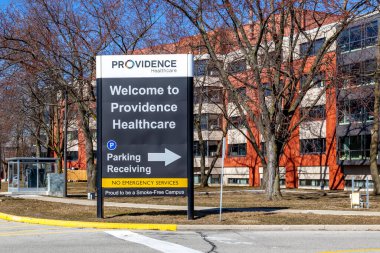 Toronto, Ontario, Kanada... 15 Mart 2020: Toronto, Ontario, Kanada 'da Providence Sağlık Hizmetleri. Providence Sağlık Hizmetleri rehabilitasyon alanında uzmanlaşmış bir sağlık merkezidir.. 