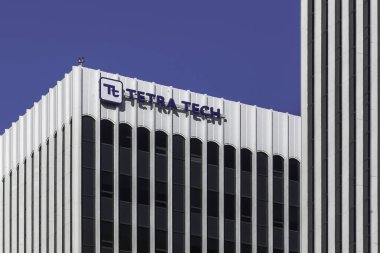 Washington D.C., ABD - 1 Mart 2020: Washington D.C. 'deki ofis binasında Tetra Tech' in imzası. Tetra Tech, Kaliforniya merkezli bir danışmanlık ve mühendislik hizmetleri firması..