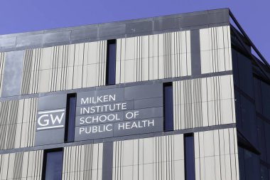 Washington, DC, ABD - 1 Mart 2020: Milken Institute of Public Health School, Washington, DC, ABD, George Washington Üniversitesi Halk Sağlığı Okulu.