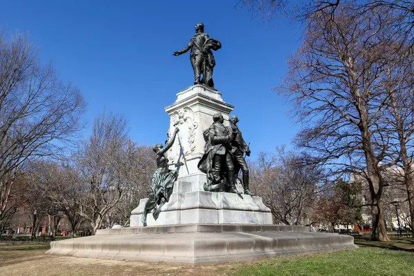 Pomnik Tadeusza Kościuszki Parku Lafayette — Zdjęcie stockowe