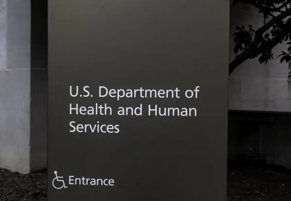 Washington Februari 2020 Teken Van Het Amerikaanse Department Health Human — Stockfoto