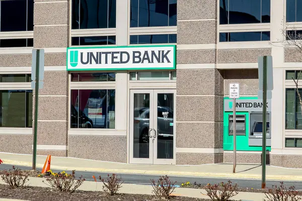 Washington Usa Marzo 2020 Firma Della United Bank Sull Edificio — Foto Stock