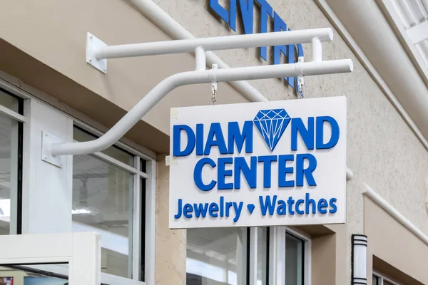 Orlando Floride États Unis Février 2020 Vitrine Diamond Center Dans — Photo
