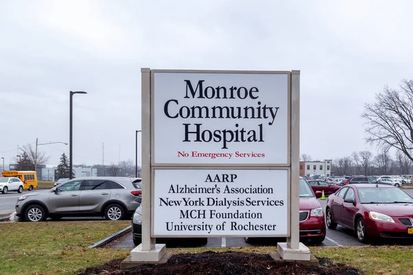 Rochester Usa March 2020 Monroe Community General Hospital Rochester New — Stock Photo, Image