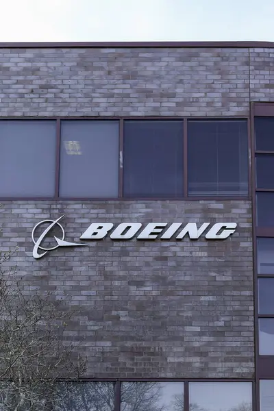 Herndon Virginia Usa Mars 2020 Boeing Skylt Byggnaden Herndon Virginia — Stockfoto
