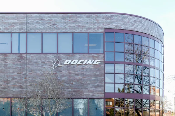 Herndon Virginia Usa März 2020 Boeing Signiert Das Gebäude Herndon — Stockfoto