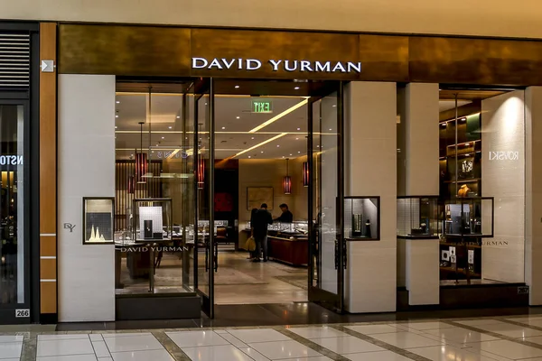 Tampa Florida Febrero 2020 David Yurman Boutique Centro Comercial Tampa — Foto de Stock