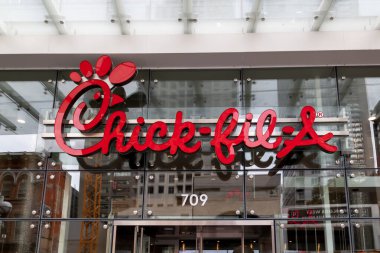 7 Eylül 2019 tarihinde Toronto, Kanada 'da hiçbir metaChick-fil-A restoranı gösterilmemiştir. Chick-fil-A, tavuklu sandviç üzerine uzmanlaşmış bir fast food restoran zinciri..