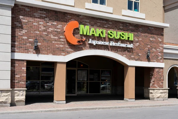 Toronto Canada Mai 2019 Restaurant Japonais Maki Sushi Toronto Canada — Photo