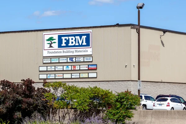 2019年8月30日 基金会建筑材料 Fbm 标志在加拿大安大略省伯灵顿市被发现 — 图库照片