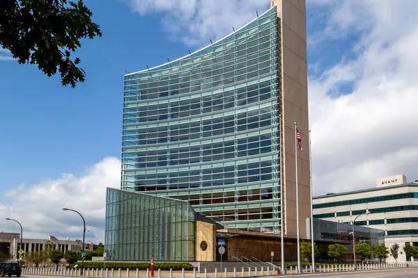 Robert Jackson Birleşik Devletler Adliyesi Binası Eylül 2019 Buffalo New — Stok fotoğraf