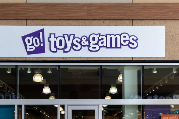 Toys Games Store Sign Building Niagara Lake Canada — Stock Photo, Image