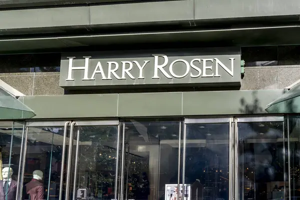 Toronto Canada October 2019 Harry Rosen Storefront Bloor Yorkville Business — Stock Photo, Image