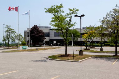 Toronto, Ontario, Kanada - 30 Haziran 2018: Teva Canada merkezi Scarborough 'da. Teva Pharmaceutical Industries Ltd., İsrailli çok uluslu bir ilaç şirketi..