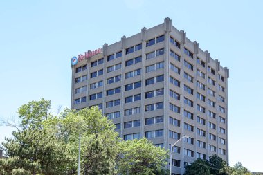 Toronto, Kanada - 29 Ekim 2018: Reliance Home Comfort Toronto 'daki din merkezi; Reliance Home Comfort firması klima, su ısıtıcıları ve fırın hizmeti sunmaktadır..