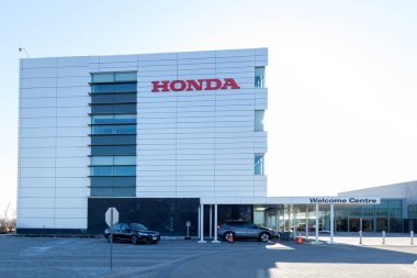 Markham, Ontario, Kanada - 22 Nisan 2018: Markham, Ontario, Kanada 'daki Honda Canada Inc. Honda Canada A.Ş. Honda Motor Şirketi 'nin Kanada' daki bir bölümüdür..