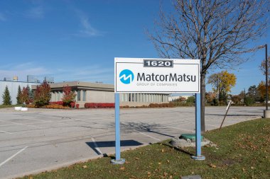 Brampton, On, Kanada - 3 Kasım 2018: Brampton, On, Kanada 'daki Matcor-Matsu tesisi. Matcor-Matsu hafif ürün tasarımı, malzemeleri ve imalatı üzerine odaklanmış bir otomotiv tedarikçisidir.. 