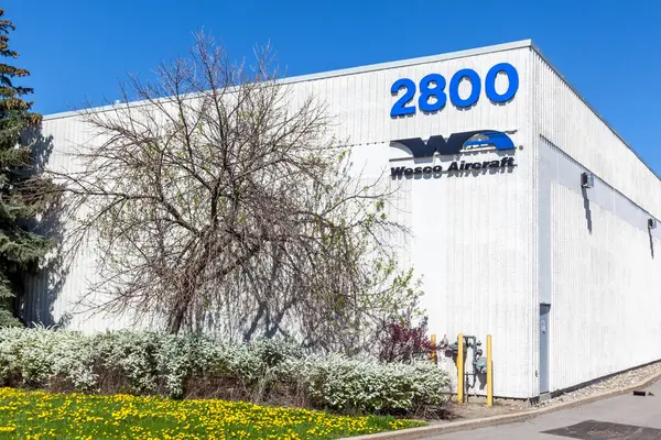 Mississauga Ontario Canada May 2018 Sign Building Wesco Aircraft Hardware — Stock Photo, Image