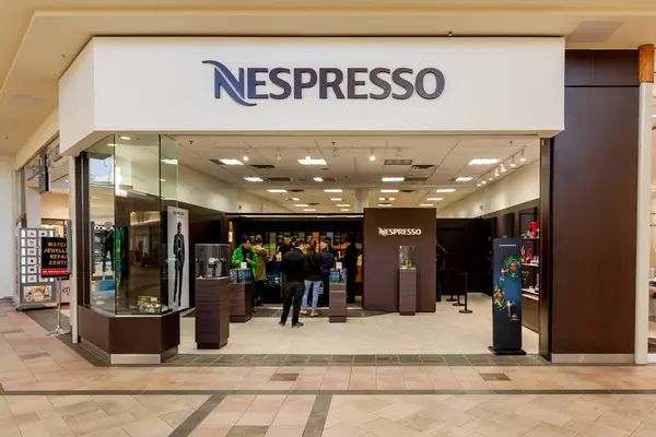 Nespresso Store Sign Mall Toronto — Stock Photo, Image