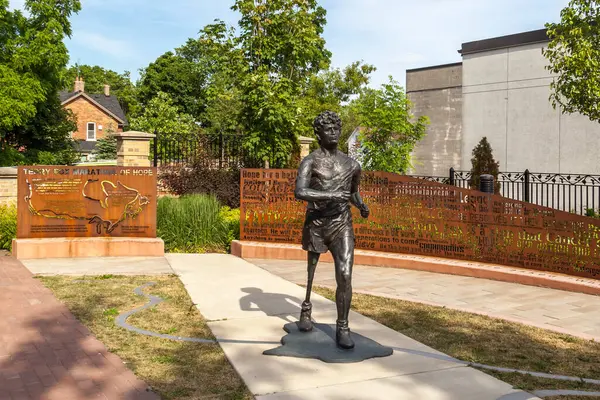 Richmond Hill Ontario Kanada Juni 2018 Terry Fox Tribute Statue — Stockfoto