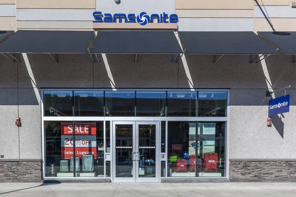 Niagara Lake Canadá Março 2018 Samsonite Storefront Outlet Collection Niagara — Fotografia de Stock