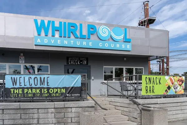 Close Whirlpool Canada Sign — Stock Photo, Image