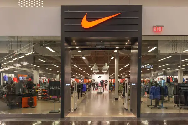 Vaughan Ontario Kanada Marca 2018 Przód Sklepu Nike Centrum Handlowym — Zdjęcie stockowe