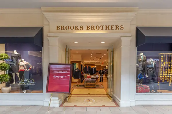 Toronto Canada February 2018 Brooks Brothers Storefront Bayview Village Brooks — Stock Photo, Image