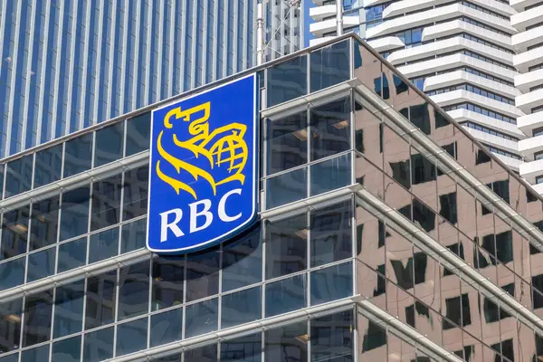 Toronto Kanada Června 2018 Znamení Rbc Royal Bank Canada Sídle — Stock fotografie