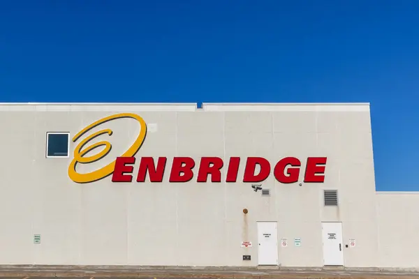 加拿大安大略省马卡姆 2018年4月22日 安大略省马卡姆的Enbridge Gas Distribution Inc Enbridge Inc 是一家加拿大跨国能源运输公司 — 图库照片