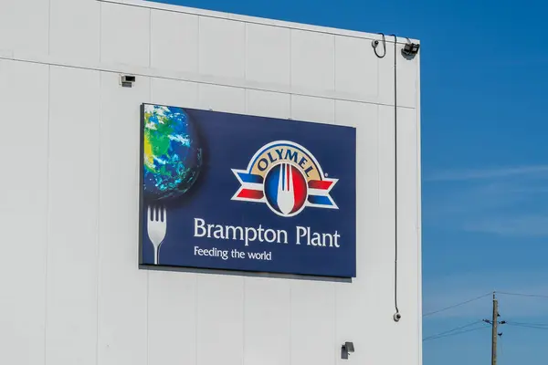 Brampton Canada October 2020 Olymel Sign Building Brampton Ontario Canada — Stock Photo, Image