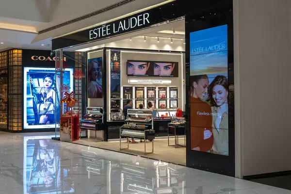 Bangkok Thailand December 2018 Estee Lauder Storefront Mall Bangkok Thailand — Stock Photo, Image
