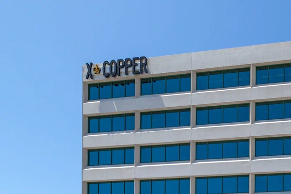 Toronto Kanada Června 2018 Znamení Copper Budově Torontu Copper Vedoucím — Stock fotografie