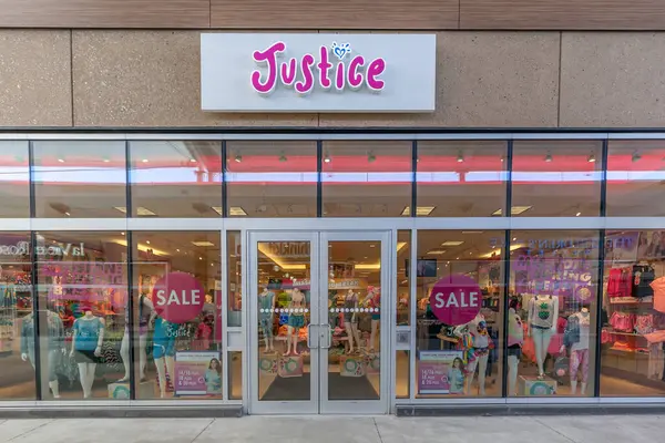 Niagara Lake Canada March 2018 Justice Storefront Outlet Collection Niagara — Stock Photo, Image