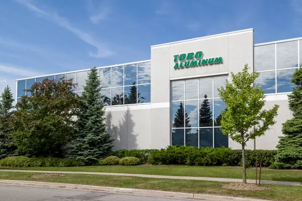 Vaughan Ontario Kanada Juni 2018 Toro Aluminiumskylt Huvudkontoret Vaughan Ontario — Stockfoto