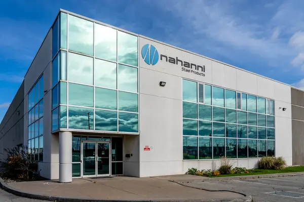 Brampton Ontario Kanada November 2018 Nahanni Steel Products Inc Metallstämpling — Stockfoto