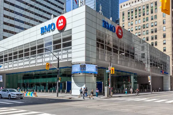 Toronto Kanada Maj 2019 Bmo Bank Montreal Huvudkontor Toronto Kanada — Stockfoto