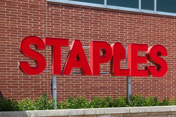 Richmond Hill Ontario Canada June 2018 Staples Sign Head Office — Stock Photo, Image